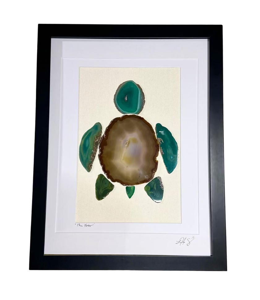 Hand-Carved Agate Honu 18x24"